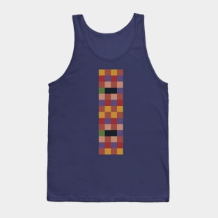 African Mosaic Game Blue Tank Top